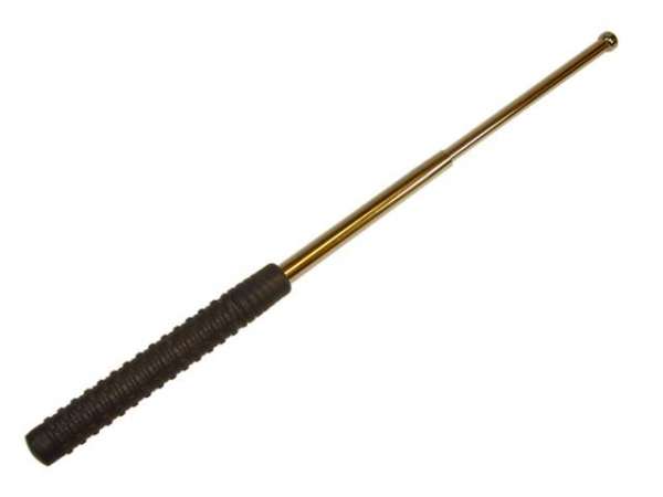 21'' Zoll Teleskopschlagstock, verchromt mit gummiertem Griff