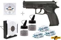 Co² Pistole Set: Grand Power Modell K100 NON BLOW BACK, Kugelfangkasten + 100 Zielscheiben + 15 Co² Co² Pistole Set: Grand Power Modell K100 NON BLOW BACK, Kugelfangkasten + 100 Zielscheiben + 15 Co²