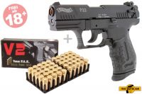 Walther P22 Schreckschuss Set + 50 Platzpatronen + 10 CS Patronen Walther P22 Schreckschuss Set + 50 Platzpatronen + 10 CS Patronen