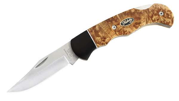 Herbertz Taschenmesser, AISI 420, Wurzelholz, Ebenholz