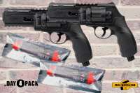 Profi Defense Kit: 2x Umarex RAM T4E HDR 50 Revolver Schwarz + 2x Pfeffermunition Profi Defense Kit: 2x Umarex RAM T4E HDR 50 Revolver Schwarz + 2x Pfeffermunition