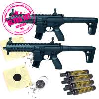 Ultra Set: 2x Sig Sauer CO2 Gewehr MPX, Diabolos, CO2 Kapseln, Zielscheiben. Ultra Set: 2x Sig Sauer CO2 Gewehr MPX, Diabolos, CO2 Kapseln, Zielscheiben.