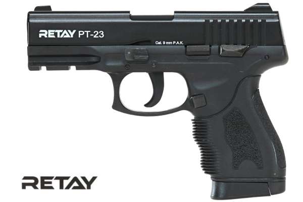 RETAY PT-23 Schreckschuss Pistole 9 mm P.A.K Black