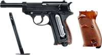 Vorschau: Co² Pistole Komplettset: Walther P38 Schwarz, Kugelfangkasten & Zubehör Vorschau: Co² Pistole Komplettset: Walther P38 Schwarz, Kugelfangkasten & Zubehör