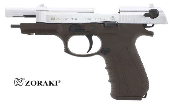 Zoraki 918 ODG Chrom Schreckschusspistole / Gaspistole 9 mm P.A.K. (Foto 3)