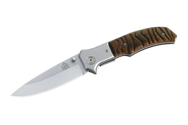 Puma TEC Einhandmesser, Holzschalen, Klinge 9 cm