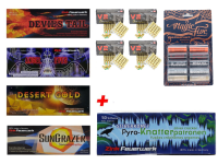 Pyroset Sternbombetten-MEGA-Knatter 150 Teile plus 200 Schuss Pyroset Sternbombetten-MEGA-Knatter 150 Teile plus 200 Schuss
