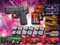 Schreckschuss Silvester Set XXL IWG SP15 COMPACT Pistole inkl. 600 Teile Schreckschuss Silvester Set XXL IWG SP15 COMPACT Pistole inkl. 600 Teile