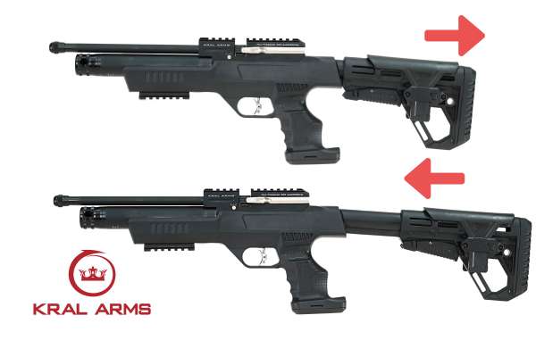 Kral Arms Puncher NP-01 PCP Pressluftpistole Kal. 4,5mm Diabolo mit 14-Schuss Magazin schwarz