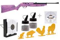 Luftgewehr Komplett Set: Crosman Luftgewehr Pumpmaster 760 Pink, Kugelfangkasten & Zubehör Luftgewehr Komplett Set: Crosman Luftgewehr Pumpmaster 760 Pink, Kugelfangkasten & Zubehör
