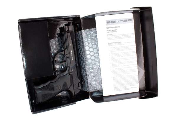 Borner Sport 306 P CO2 Pistole BB Gun Air Pistol, 4,5mm (.177) Stahlrundkugeln