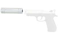 Vorschau: Silah Schalldämpfer Silber für Schreckschusspistolen & Schreckschussrevoler (Beispiel: Zoraki 918) Vorschau: Silah Schalldämpfer Silber für Schreckschusspistolen & Schreckschussrevoler (Beispiel: Zoraki 918)