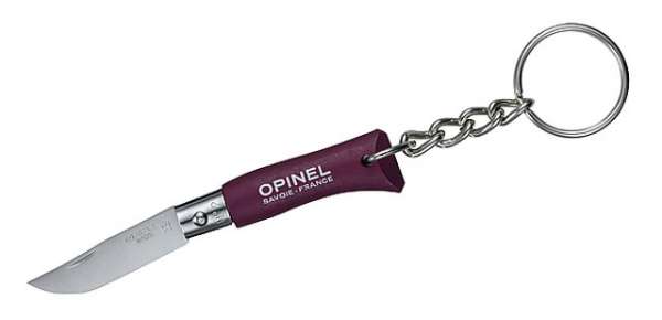 Opinel Mini-Messer, Schlüsselanhänger, violett