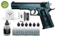Co² Pistole Komplettset: Borner 1911 CO2 Luftpistole Kal. 4,5 mm BB schwarz Co² Pistole Komplettset: Borner 1911 CO2 Luftpistole Kal. 4,5 mm BB schwarz