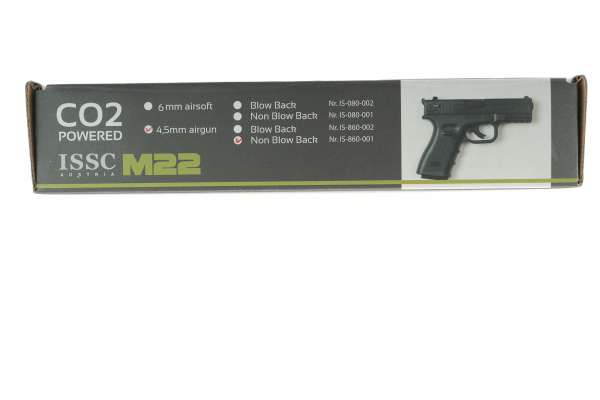 ISSC M22 CO2 Luftpistole NBB Kal. 4,5mm BB schwarz