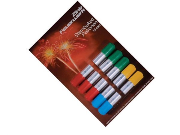 Sternbukettpatronen 15mm 10-teilig 4 Farben