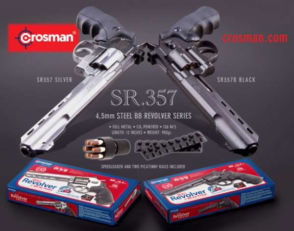 Crosman CO2-Luftpistole SR357, bicolor, Kal. 4,5mm