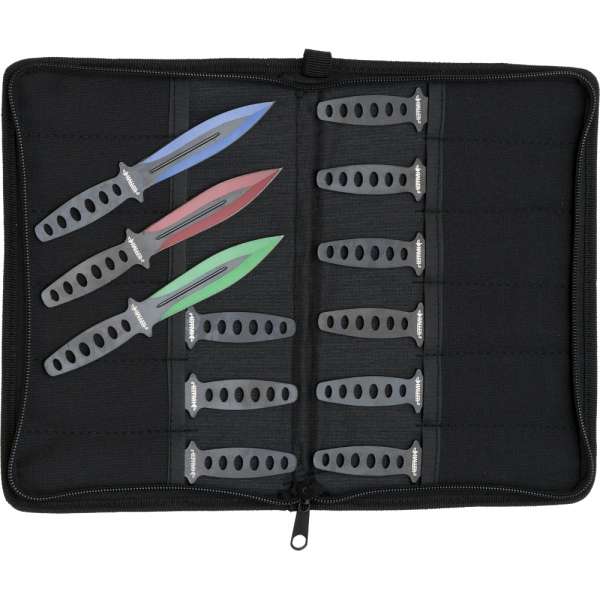 Wurfmesserset 12 tlg. 420 rostfreiem schwarz