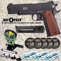 Komplettset: Crosman CO² Pistole 1911 4,5 mm (.177) + Magazin + Ziel + CO² Kapseln + 2500 Diabolo Komplettset: Crosman CO² Pistole 1911 4,5 mm (.177) + Magazin + Ziel + CO² Kapseln + 2500 Diabolo