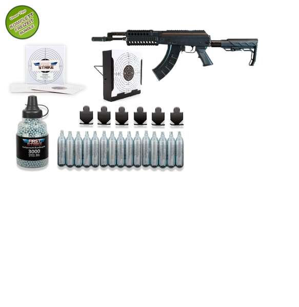 Co² Gewehr Komplettset:Crosman AK1 CO² Luftgewehr Kaliber 4,5 mm Stahlrundkugel BB Luftgewehr 28 Sch