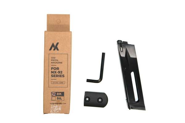 NxWerks NX92 Ersatzmagazin für alle CO2-Luftpistole Kal. 4,5mm der LP 92 Serie schwarz (Foto 1)