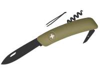 SWIZA Taschenmesser D01 ALLBLACK OLIV - Schweizer Messer SWIZA Taschenmesser D01 ALLBLACK OLIV - Schweizer Messer