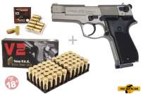 Walther P88 Bicolor Schreckschuss Set + 50 Platzpatronen + 10 CS-Gas Patronen 9mm Walther P88 Bicolor Schreckschuss Set + 50 Platzpatronen + 10 CS-Gas Patronen 9mm