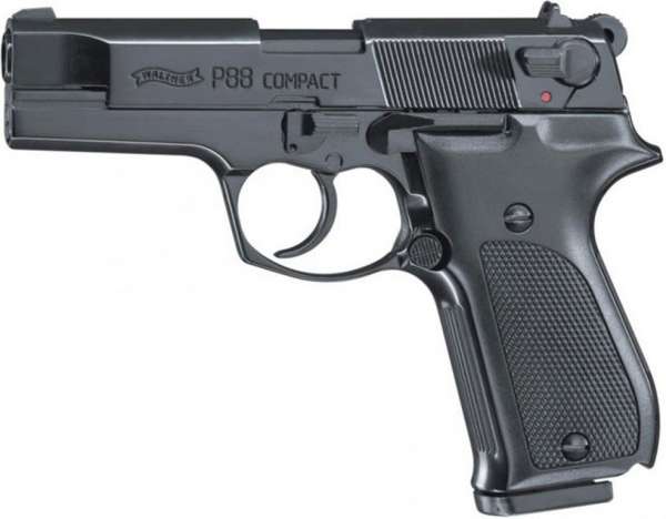 Walther P88, Schreckschusspistole / Gaspistole, 9 mm P.A.K., schwarz / brüniert