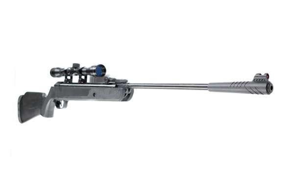 5-tlg First Strike Bearhunter Knicklauf Luftgewehr Zielfernrohr Kugelfang Diabolos Set