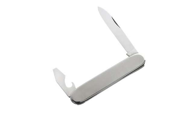 Hartkopf-Taschenmesser, 2-tlg., Stahl 1.4034, Edelstahl-Heft