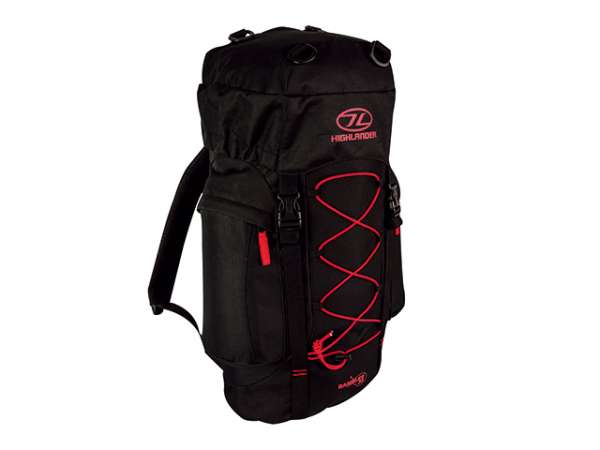 Rucksack Rambler 33 schwarz/rot