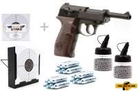 Co² Pistole Komplettset: Crosman Modell C41, Kugelfangkasten & Zubehör Co² Pistole Komplettset: Crosman Modell C41, Kugelfangkasten & Zubehör
