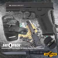 Everydaycarry: Zoraki 917 Schreckschusspistole 9mm P.A.K. Schwarz + Holster + Magazin + Feldmesser Everydaycarry: Zoraki 917 Schreckschusspistole 9mm P.A.K. Schwarz + Holster + Magazin + Feldmesser