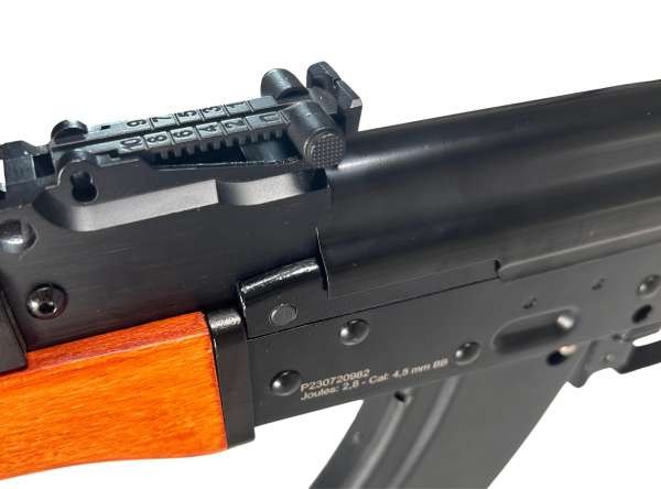 Borner AK74 4,5 mm BB - CO² Luftgewehr - 19 Schuss - Echtholz- Griffe & Schaft