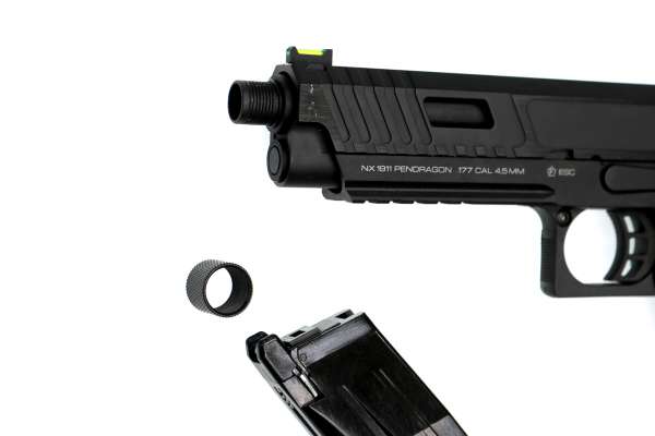 NxWerks NX 1911 Pendragon CO2-Luftpistole Kal. 4,5mm Stahl-BB Blowback Metallschlitten schwarz