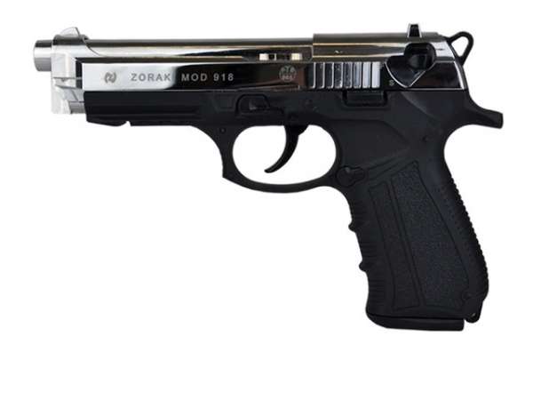 Zoraki 918 Schreckschusspistole / Gaspistole chrom 9 mm P.A.K.