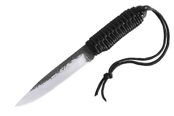 Herbertz Gürtelmesser, AISI 420, Kordelwicklung, Lederscheide