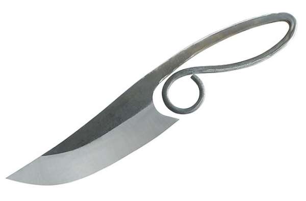 Herbertz Gürtelmesser, AISI 420, Ganzstahl, Lederscheide