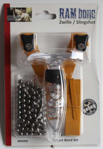 RAMbone 2.0 translucent – TBG-Single Kit, Zwille, Slingshot, Schleuder, schwarz