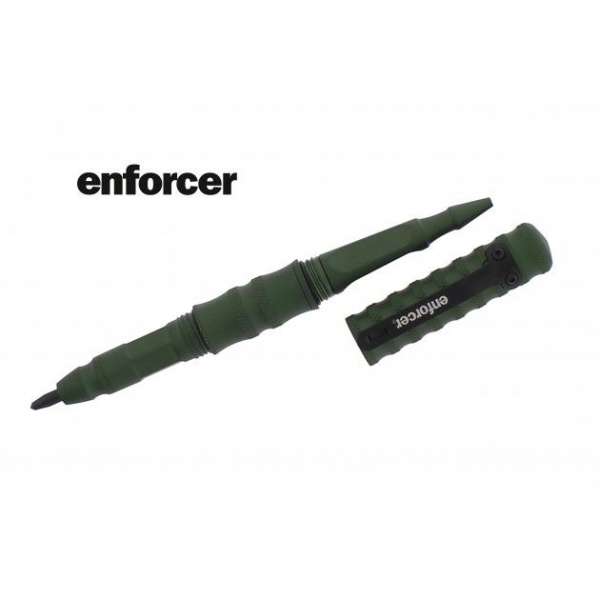 enfocer Tactical Pen SPRING, Glasbrecher, Kubotan Kugelschreiber, Selbstverteidigungs-Kugelschreiber