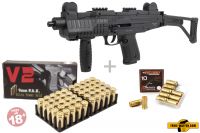 Schreckschuss Set: Ekol ASI mit Klappschaft Schwarz + 50 Platz- / + 10 Pfefferpatronen 9mm P.A.K. Schreckschuss Set: Ekol ASI mit Klappschaft Schwarz + 50 Platz- / + 10 Pfefferpatronen 9mm P.A.K.