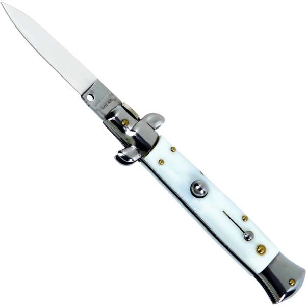 Haller Springmesser Stiletto Weiß