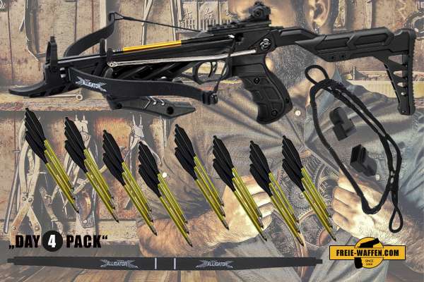 Hunting Gear Deals: Pistolenarmbrust + Pfeile + Ersatzbogen + Ersatzsehne