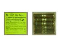 10 CS-Reizstoffpatronen Wadie 8mm P.A. für PISTOLEN 10 CS-Reizstoffpatronen Wadie 8mm P.A. für PISTOLEN