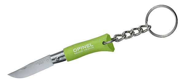 Opinel Mini-Messer, Schlüsselanhänger, grün