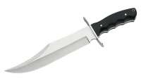 Bowie-Messer, AISI 420, Klinge 25 cm, Pakkaholz, Lederscheide Bowie-Messer, AISI 420, Klinge 25 cm, Pakkaholz, Lederscheide