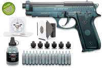 Co² Pistole Komplettset: Luftpistole Borner 92M, Kaliber 4,5 mm BBs, Kugelfangkasten & Zubehör Co² Pistole Komplettset: Luftpistole Borner 92M, Kaliber 4,5 mm BBs, Kugelfangkasten & Zubehör