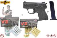 ZORAKI M 906 - Komplett Set - Schreckschuss-Pistole Kal. 9mm P.A.K + Munition und Zubehör ZORAKI M 906 - Komplett Set - Schreckschuss-Pistole Kal. 9mm P.A.K + Munition und Zubehör