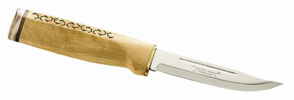 Marttiini Outdoormesser Explorer, rostfrei, Birkenholz, Rentierh