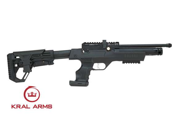 Kral Arms Puncher NP-01 PCP Pressluftpistole Kal. 4,5mm Diabolo mit 14-Schuss Magazin schwarz